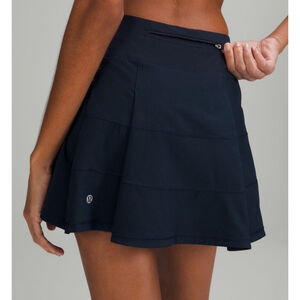 LULULEMON PACE RIVAL SKIRT/SKORT SIZE 4 TALL BLACK COLOR